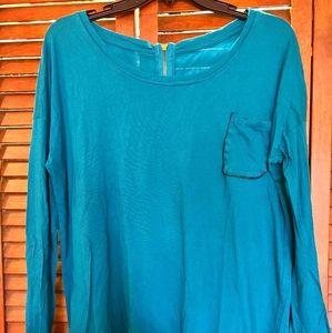 Calvin Klein long sleeve zip up back shirt